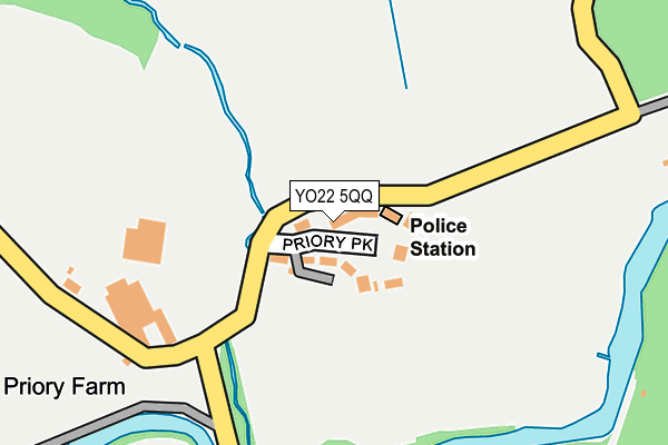 YO22 5QQ map - OS OpenMap – Local (Ordnance Survey)