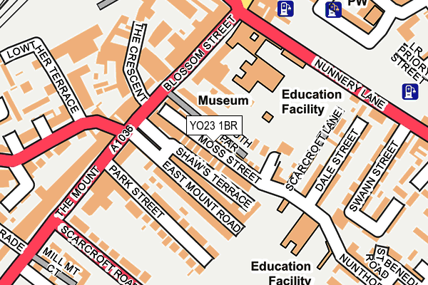 YO23 1BR map - OS OpenMap – Local (Ordnance Survey)