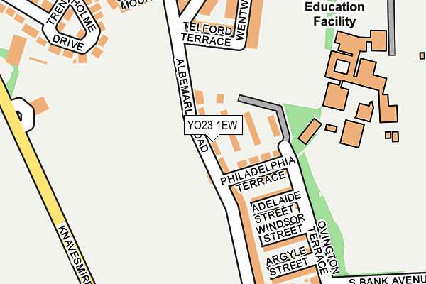 YO23 1EW map - OS OpenMap – Local (Ordnance Survey)