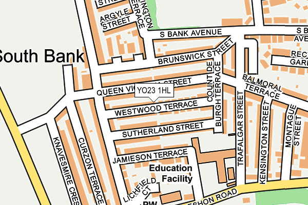 YO23 1HL map - OS OpenMap – Local (Ordnance Survey)