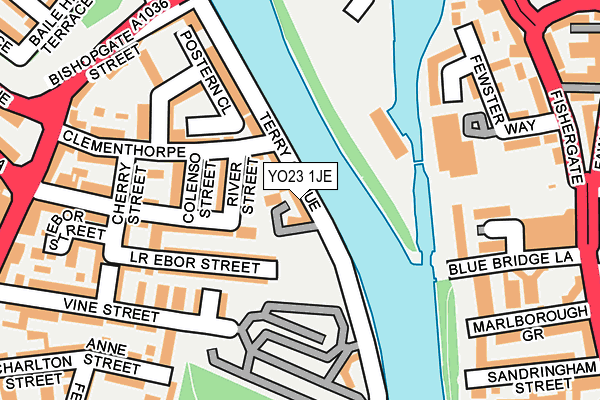 YO23 1JE map - OS OpenMap – Local (Ordnance Survey)
