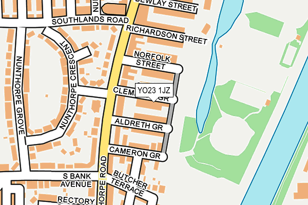 YO23 1JZ map - OS OpenMap – Local (Ordnance Survey)