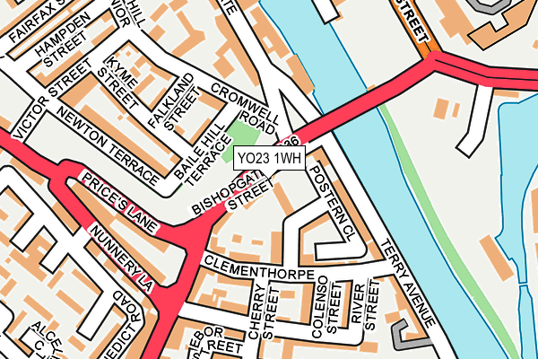 YO23 1WH map - OS OpenMap – Local (Ordnance Survey)