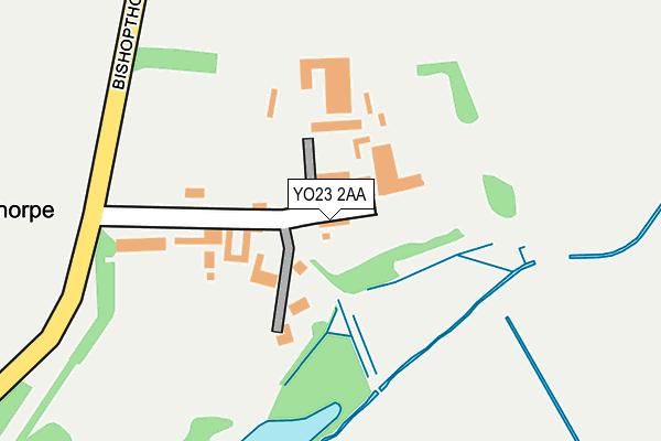 YO23 2AA map - OS OpenMap – Local (Ordnance Survey)