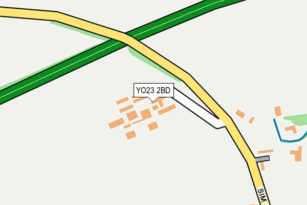 YO23 2BD map - OS OpenMap – Local (Ordnance Survey)