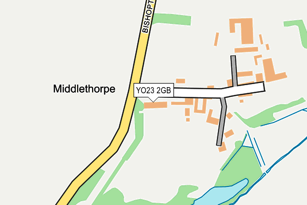 YO23 2GB map - OS OpenMap – Local (Ordnance Survey)