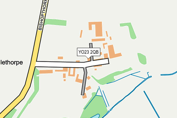 YO23 2QB map - OS OpenMap – Local (Ordnance Survey)