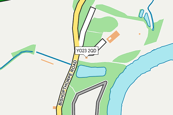YO23 2QD map - OS OpenMap – Local (Ordnance Survey)