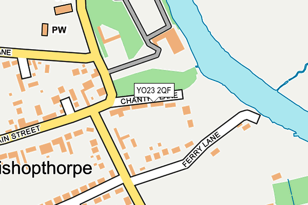 YO23 2QF map - OS OpenMap – Local (Ordnance Survey)