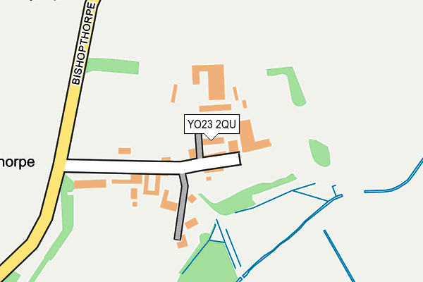YO23 2QU map - OS OpenMap – Local (Ordnance Survey)
