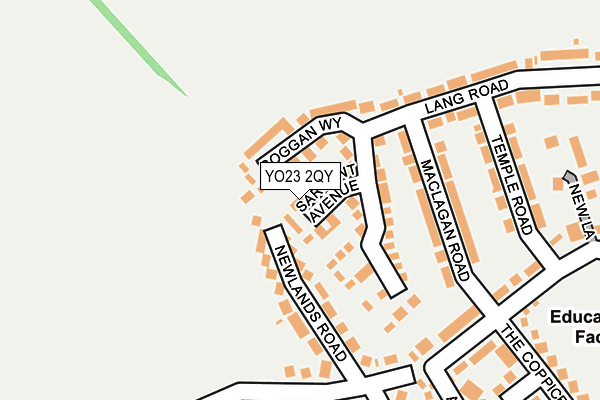 YO23 2QY map - OS OpenMap – Local (Ordnance Survey)