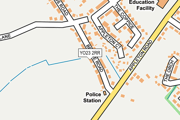 YO23 2RR map - OS OpenMap – Local (Ordnance Survey)