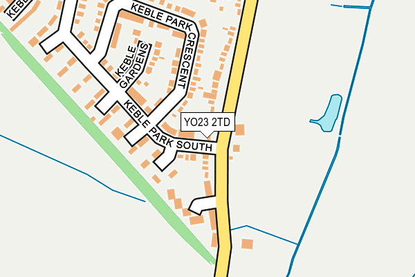 YO23 2TD map - OS OpenMap – Local (Ordnance Survey)