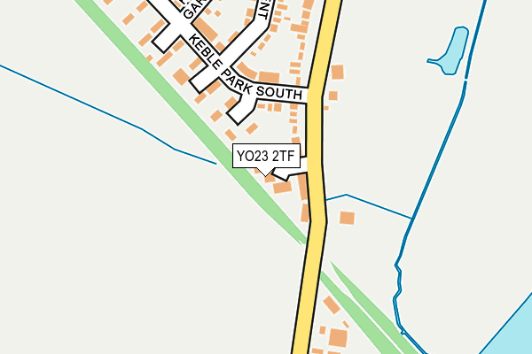 YO23 2TF map - OS OpenMap – Local (Ordnance Survey)