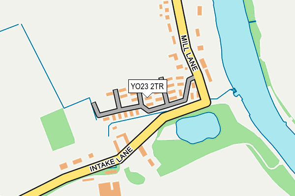 YO23 2TR map - OS OpenMap – Local (Ordnance Survey)