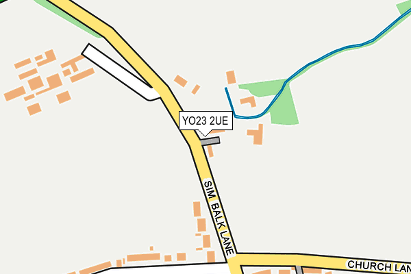 YO23 2UE map - OS OpenMap – Local (Ordnance Survey)