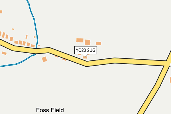 YO23 2UG map - OS OpenMap – Local (Ordnance Survey)