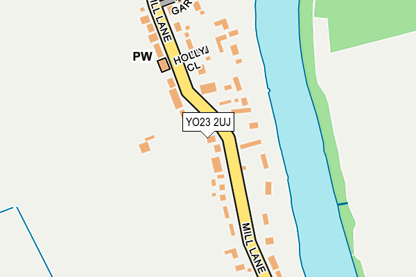 YO23 2UJ map - OS OpenMap – Local (Ordnance Survey)