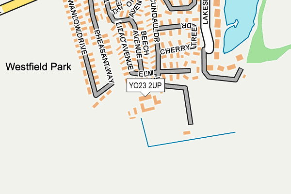 YO23 2UP map - OS OpenMap – Local (Ordnance Survey)