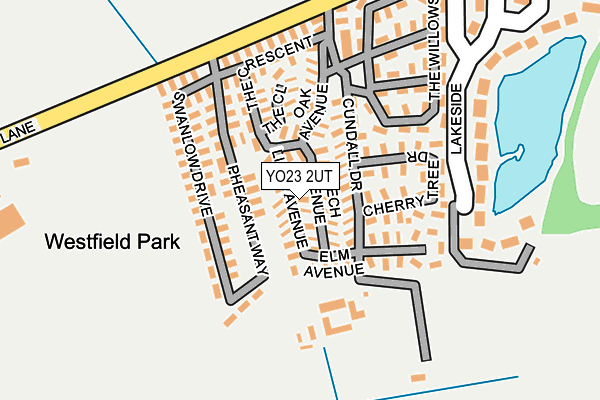 YO23 2UT map - OS OpenMap – Local (Ordnance Survey)