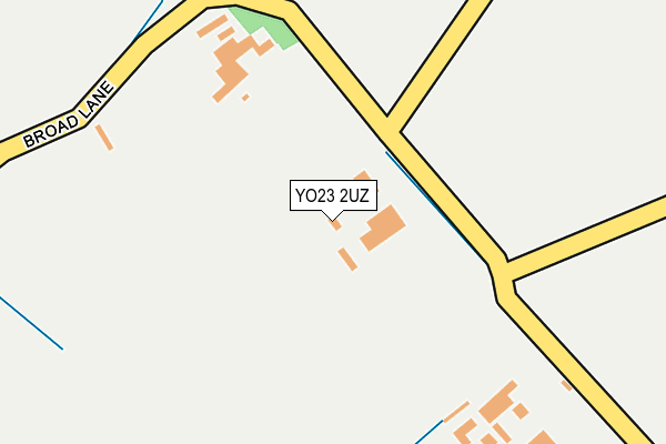 YO23 2UZ map - OS OpenMap – Local (Ordnance Survey)