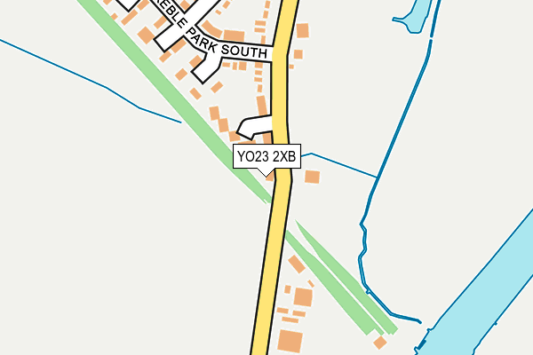 YO23 2XB map - OS OpenMap – Local (Ordnance Survey)