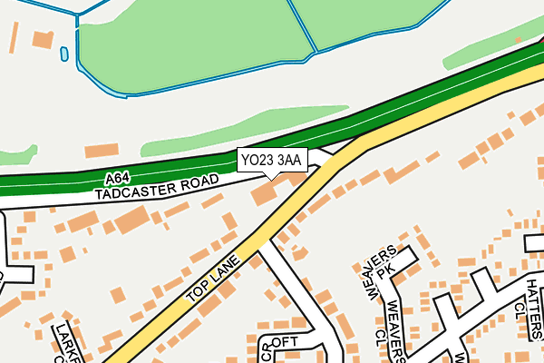 YO23 3AA map - OS OpenMap – Local (Ordnance Survey)