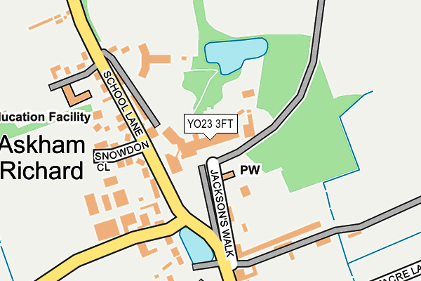 YO23 3FT map - OS OpenMap – Local (Ordnance Survey)