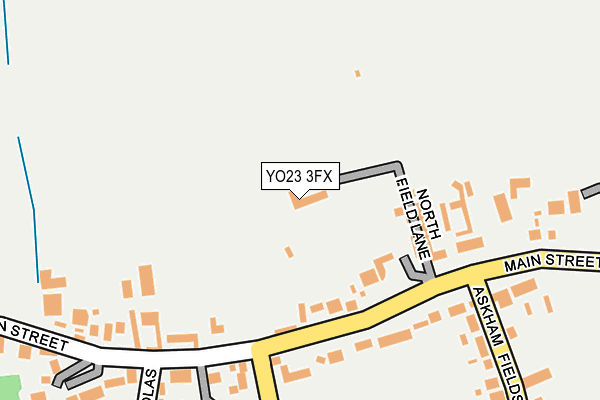 YO23 3FX map - OS OpenMap – Local (Ordnance Survey)