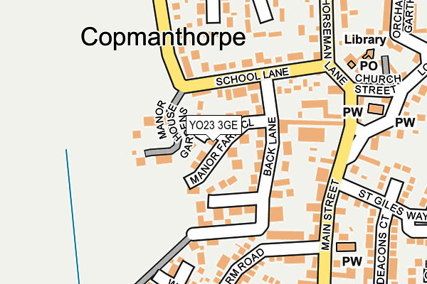 YO23 3GE map - OS OpenMap – Local (Ordnance Survey)