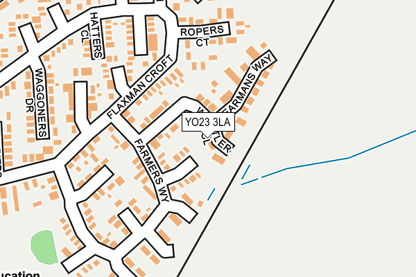 YO23 3LA map - OS OpenMap – Local (Ordnance Survey)