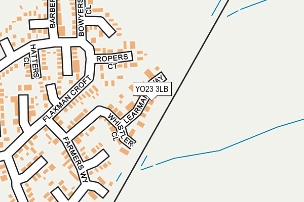 YO23 3LB map - OS OpenMap – Local (Ordnance Survey)