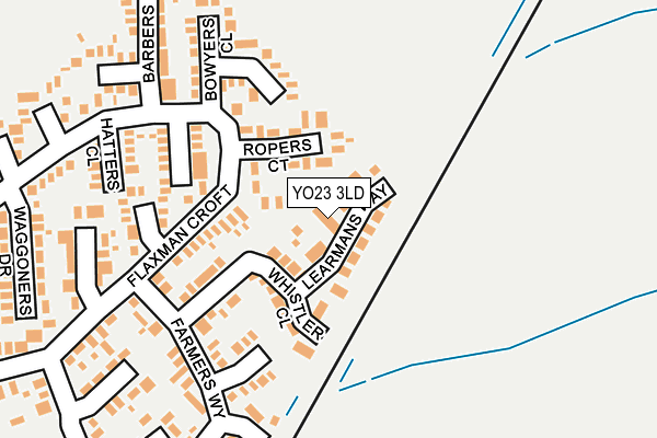 YO23 3LD map - OS OpenMap – Local (Ordnance Survey)