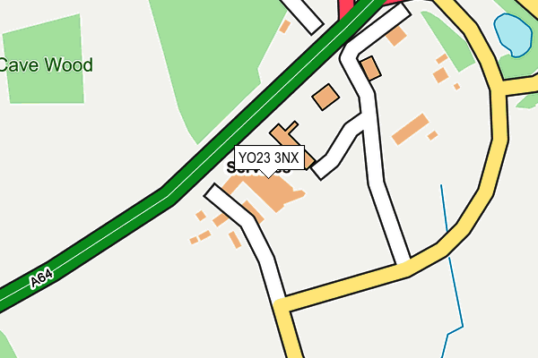 YO23 3NX map - OS OpenMap – Local (Ordnance Survey)