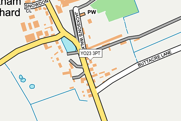 YO23 3PT map - OS OpenMap – Local (Ordnance Survey)