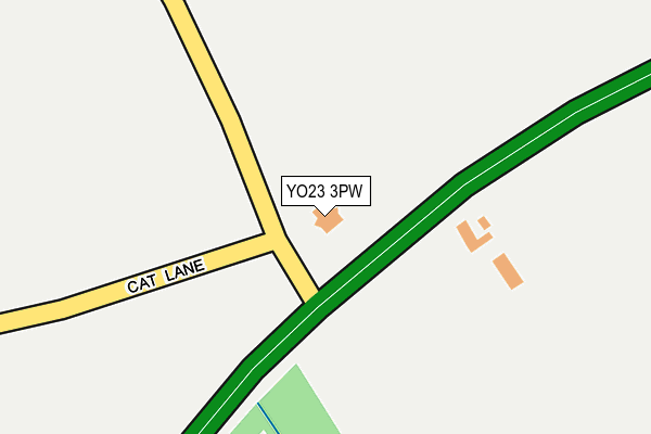 YO23 3PW map - OS OpenMap – Local (Ordnance Survey)