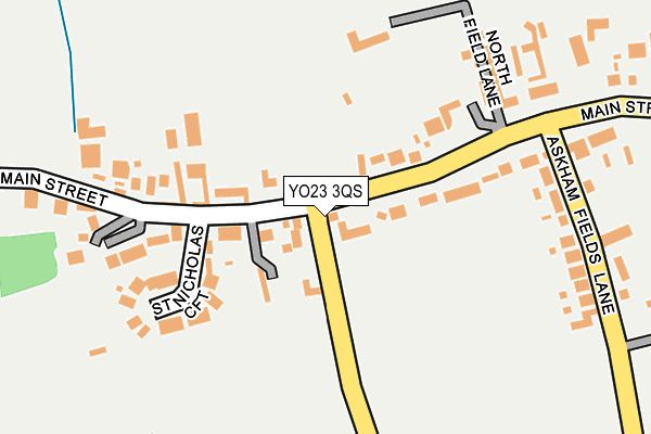 YO23 3QS map - OS OpenMap – Local (Ordnance Survey)