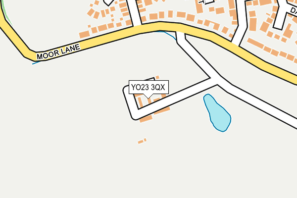 YO23 3QX map - OS OpenMap – Local (Ordnance Survey)