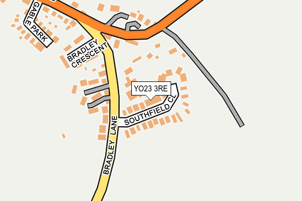 YO23 3RE map - OS OpenMap – Local (Ordnance Survey)