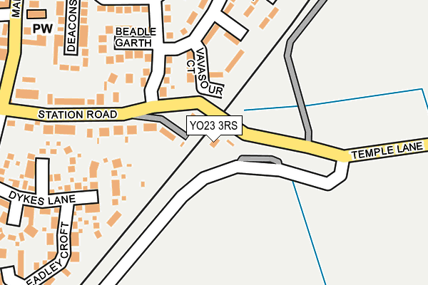 YO23 3RS map - OS OpenMap – Local (Ordnance Survey)