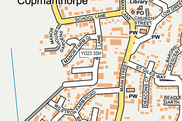 YO23 3SH map - OS OpenMap – Local (Ordnance Survey)