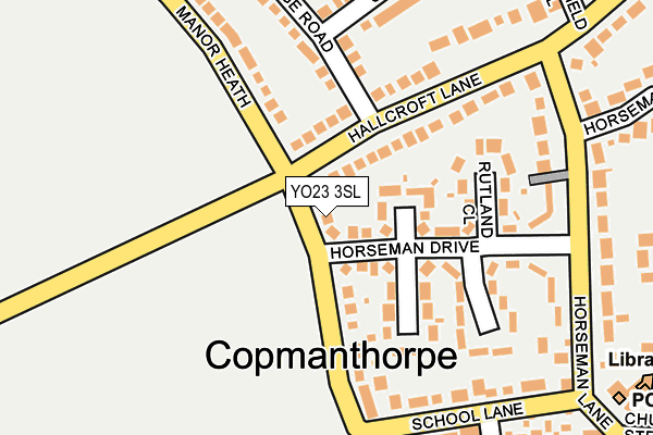 YO23 3SL map - OS OpenMap – Local (Ordnance Survey)