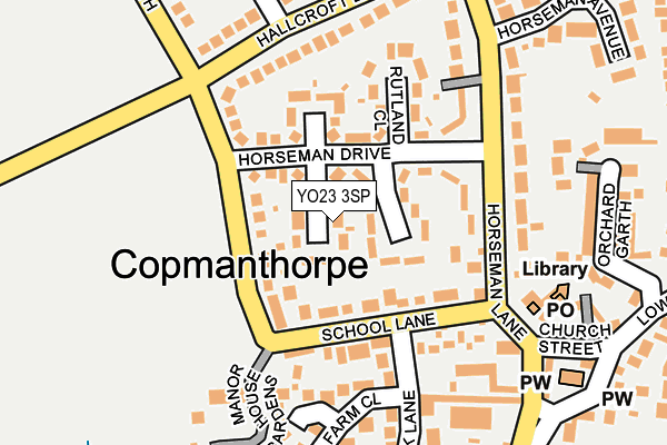YO23 3SP map - OS OpenMap – Local (Ordnance Survey)