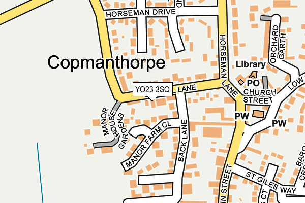 YO23 3SQ map - OS OpenMap – Local (Ordnance Survey)