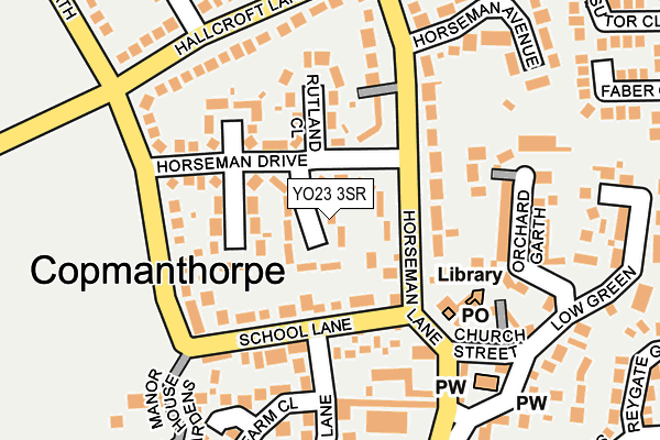 YO23 3SR map - OS OpenMap – Local (Ordnance Survey)