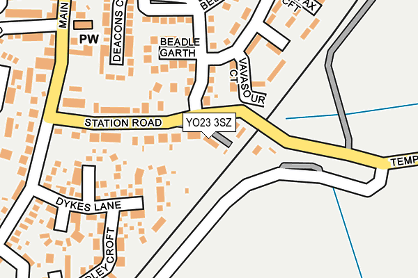 YO23 3SZ map - OS OpenMap – Local (Ordnance Survey)