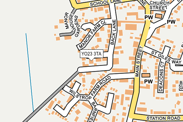 YO23 3TA map - OS OpenMap – Local (Ordnance Survey)