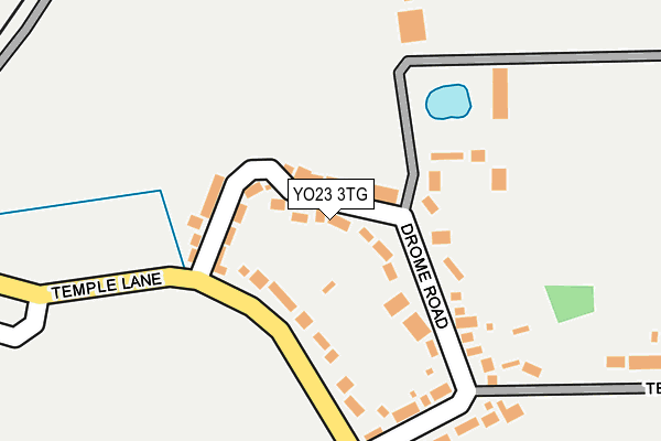 YO23 3TG map - OS OpenMap – Local (Ordnance Survey)