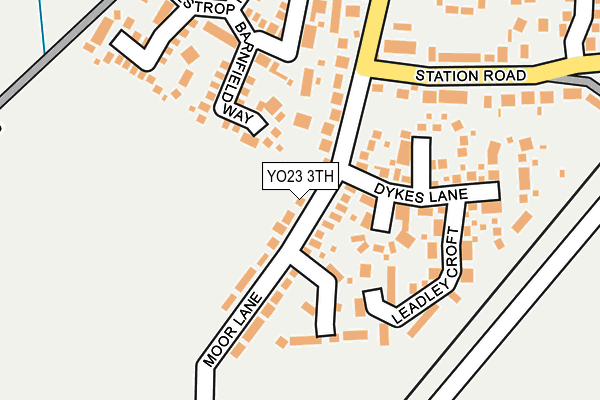 YO23 3TH map - OS OpenMap – Local (Ordnance Survey)