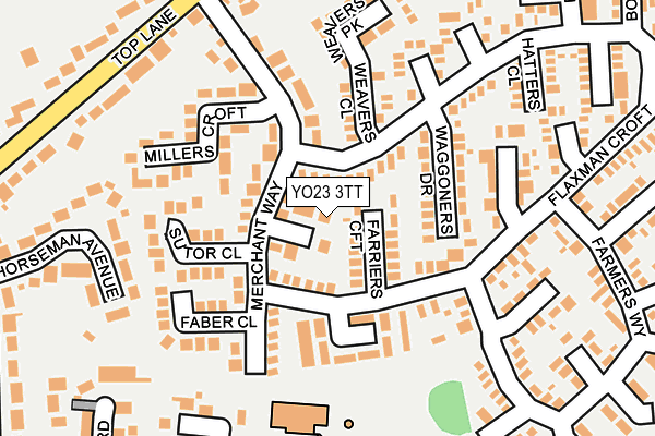 YO23 3TT map - OS OpenMap – Local (Ordnance Survey)